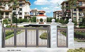 北京空港新都孔雀城對北京出安智能別墅鋁藝大門給予好評