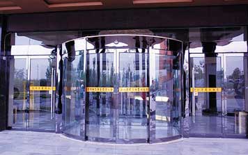 自動弧形門 - 全圓弧形自動門