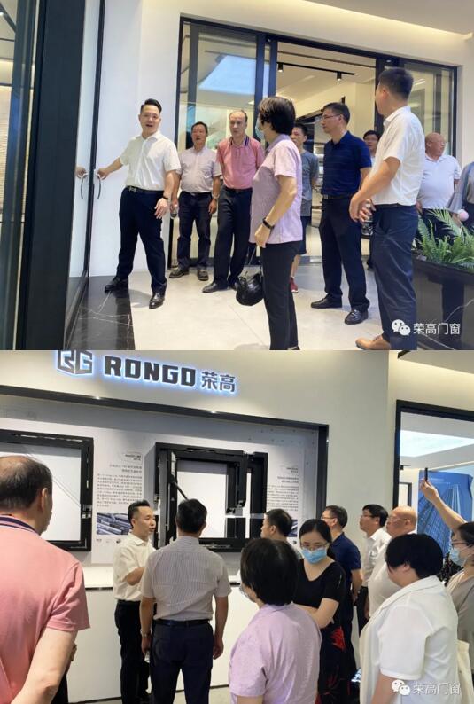 領(lǐng)導(dǎo)們在黃董的帶領(lǐng)下參觀了占地面積達(dá)15萬平米的榮高現(xiàn)代產(chǎn)業(yè)園