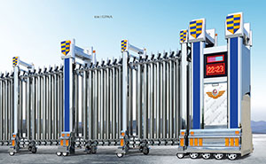 德州出安智能伸縮門似一顆璀璨的明珠鑲嵌在德州市第七中學