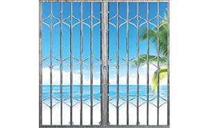 拉絲交叉型拉閘門(mén)