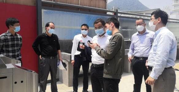 鹽田區(qū)領(lǐng)導(dǎo)視察捷順科技項(xiàng)目施工現(xiàn)場(chǎng)