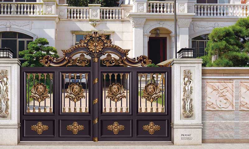 豪華平開庭院大門PK1007