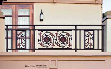 鋁藝護(hù)欄 - 別墅鋁藝陽(yáng)臺(tái)護(hù)欄HL6008