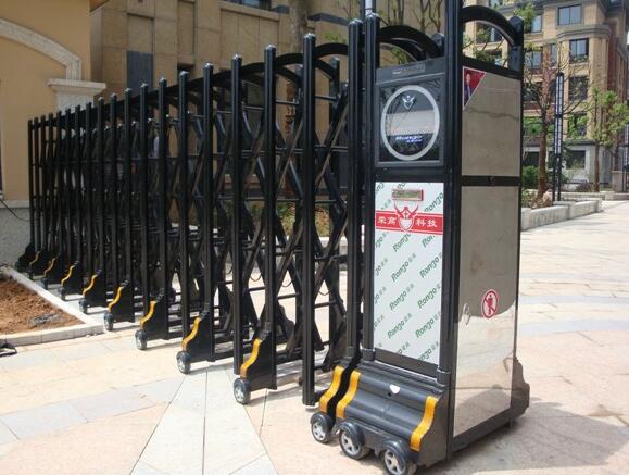 湖州出安智能電動(dòng)伸縮門成功牽手湖州金世紀(jì)銘城案例