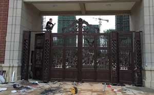 撫州濱江1號鋁藝大門案例