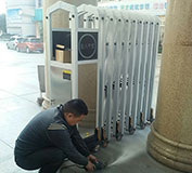 龍巖市第四中學(xué)安裝龍巖出安伸縮門