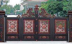 平頂山國耀世紀長江鋁藝大門案例