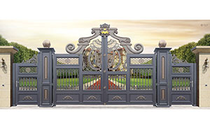 銀川出安智能別墅鋁藝大門給澳海雍寧府項目不一樣的體驗