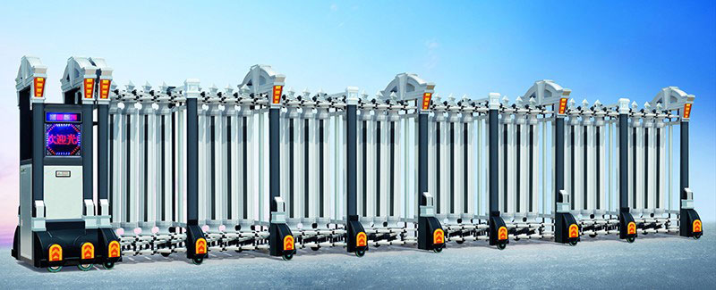 慶賀進(jìn)駐龍璽御園選用承德出安智能伸縮門(mén)