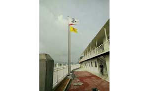 玉溪中建中聯(lián)項目部旗桿案例