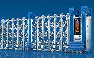 不銹鋼伸縮門 - 門之魂K666（藍(lán)）不銹鋼伸縮門