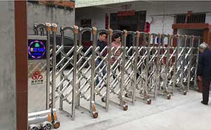 撫州農家小院子電動伸縮門案例