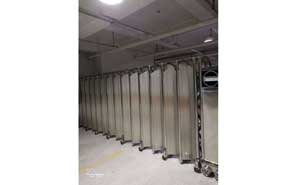 廣安好人家購物中心停車場電動(dòng)伸縮門案例