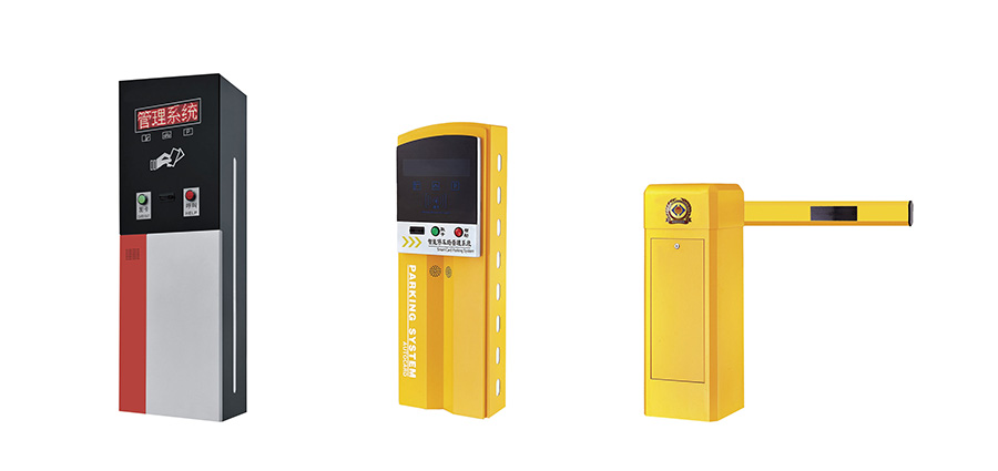 車牌識(shí)別收費(fèi)廣告道閘2