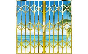 全鈦金花型拉閘門