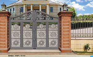 萊蕪出安智能別墅鋁藝大門亮相在中海?云著項目  