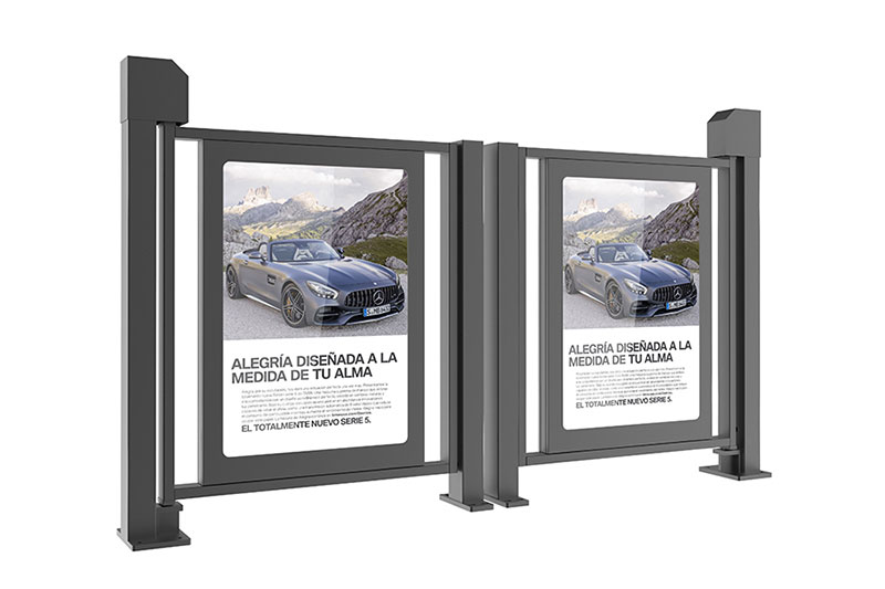 小區(qū)人行通道廣告門(mén)