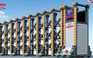 雄盾720B2不銹鋼伸縮門