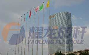 廣州國際采購中心旗桿案例