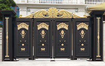 智能懸折門938-FA（深咖+花件描金）