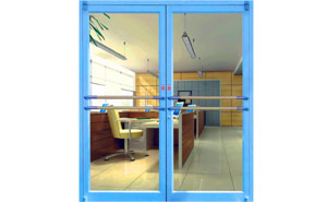 雙開肯德基門 - 橫向拉手肯德基門