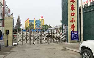 湖北麻豪口小學(xué)藍(lán)牙自動(dòng)出入伸縮門案例