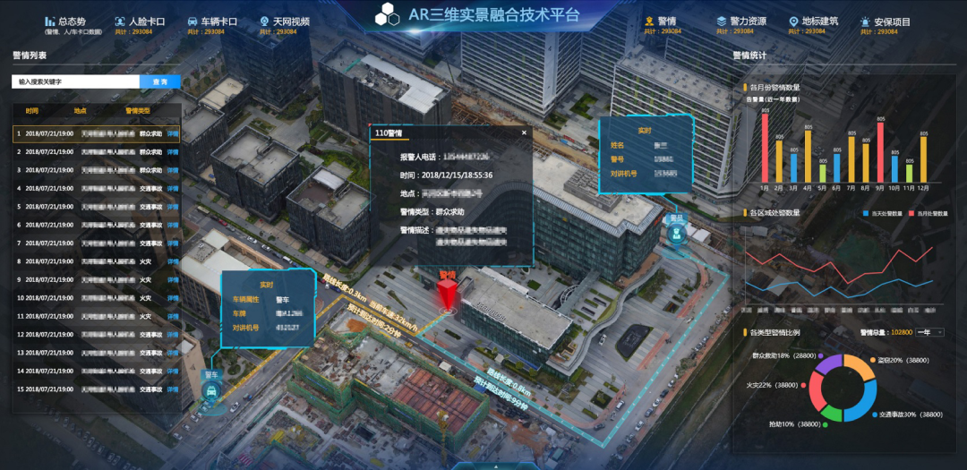 佳都科技AR三維實景融合技術平臺