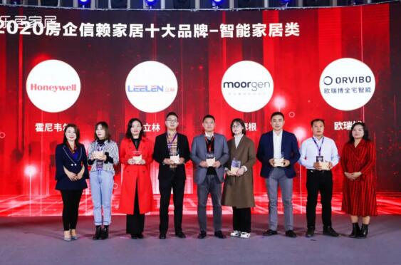 立林獲評智能家居類“2020中國房企信賴家居十大品牌”