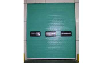 工業(yè)門 - 綠色條形工業(yè)滑升門