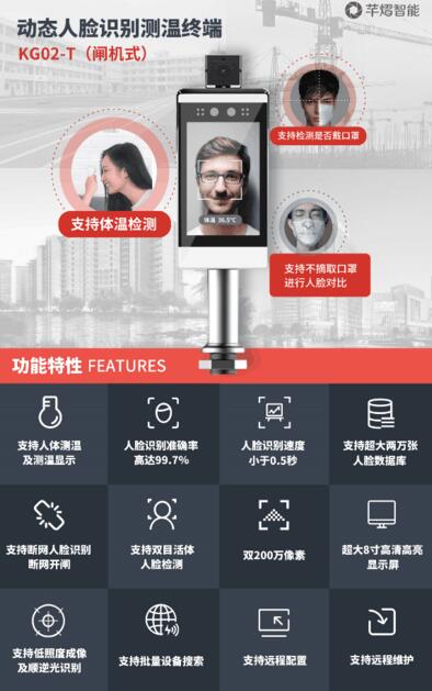 動態(tài)人臉識別測溫終端