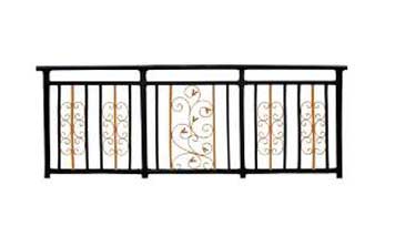 鋅鋼陽(yáng)臺(tái)護(hù)欄黑金款HW-08