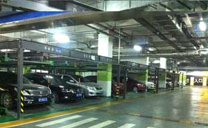 陜西銀池道拉斯財(cái)富中心立體車庫(kù)案例 - 中出網(wǎng)-智能出入口與停車充電門戶