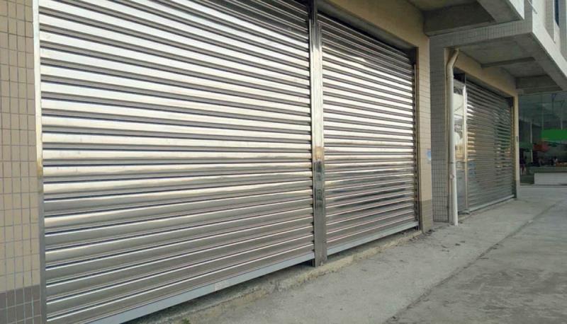 不銹鋼抗風(fēng)版卷閘門