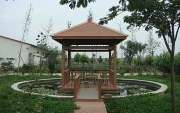 木塑涼亭
